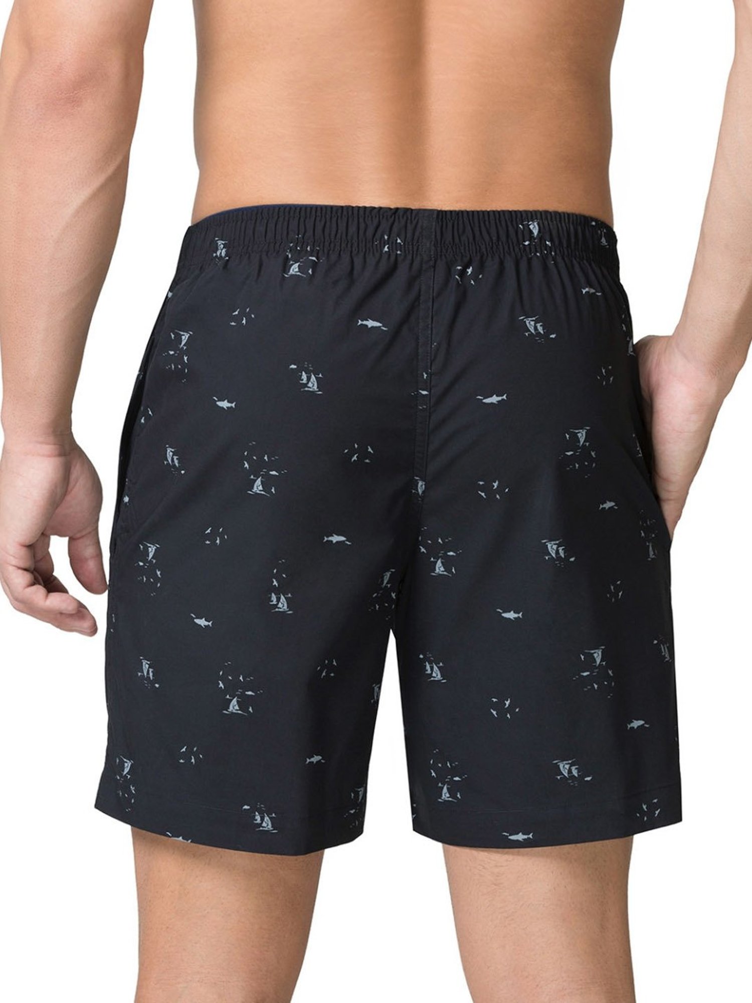 Van Heusen Sport Regular Fit Media Pocket Super Soft Allover Print Boxer Shorts - VSB06