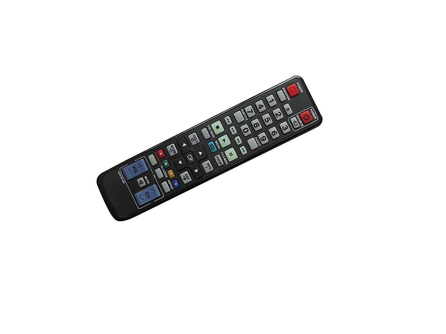 Universa Replacement Remote Control For Samsung BD-C5500P/XER BD-D7500B BD-C6500/AXX BD-C6900/XTL BD-C7900/XAA BD-P4600/XEU BD-P4600/XAA BD-P1500/XAC BD-P1400C/XAA BD Firmware Blu-Ray Disc DVD Player