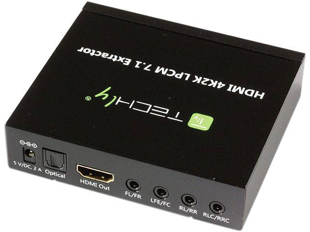 Techly IDATA HDMI-EA74K Audio Extractor 7.1 LPCM HDMI 4K UHD 3D