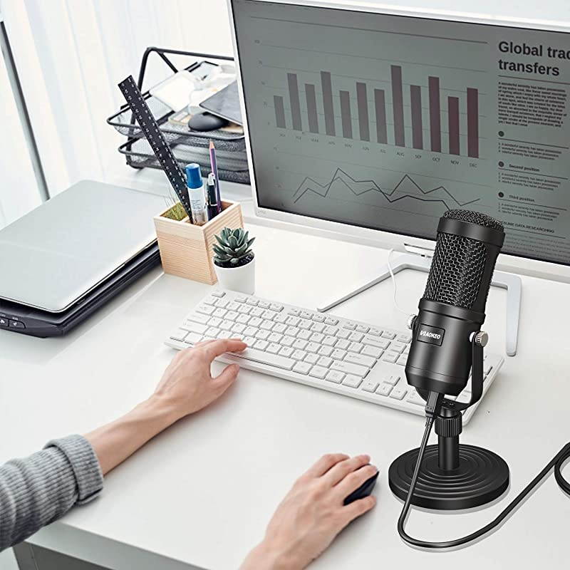 USB Microphone  Condenser Podcast Microphone for Computer Suitable for Recording Gaming Desktop Windows Mac YouTube Streaming Discord