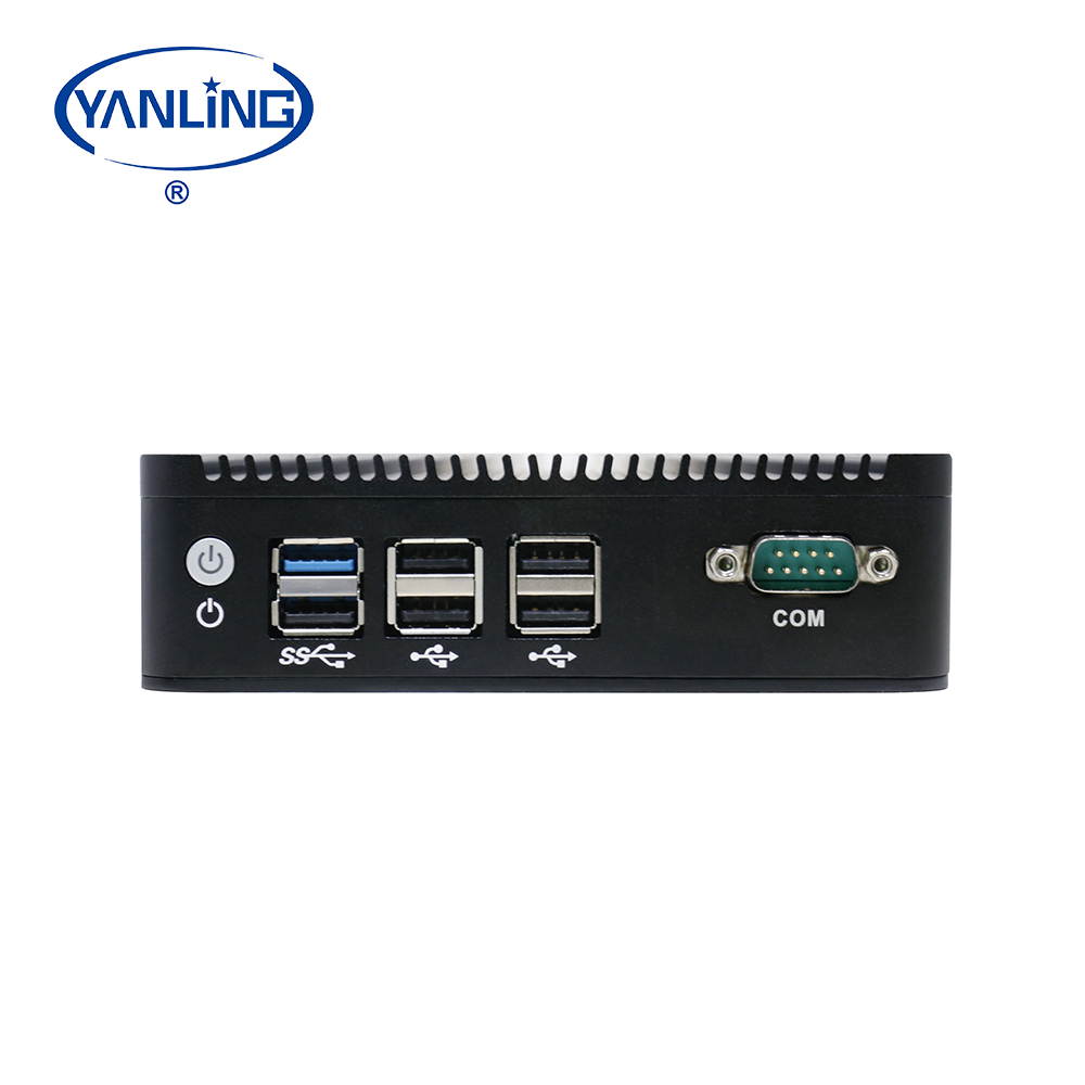 YANLING 4K Fanless Mini PC, Intel Celeron J1900/Intel Pentium N3540 CPU, Desktop Computer, Windows 10 Pro VGA/HDMI/1USB3.0/5USB2.0/LAN, 8 RAM/64 SSD)
