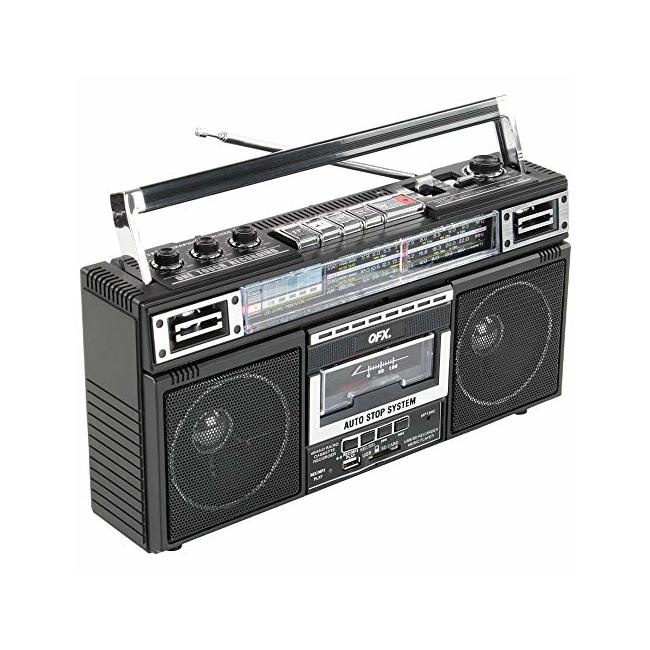 QFX J220BT Bluetooth Radio/Cassette to MP3 Converter Boombox