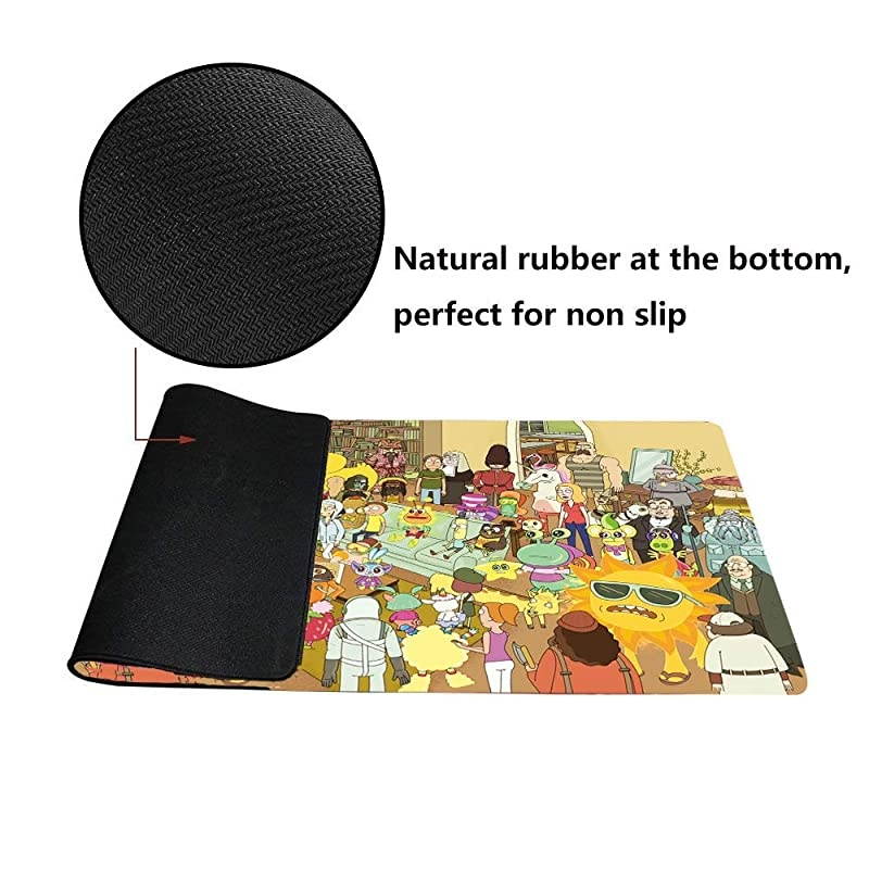 XXL Extended Large Gaming Mouse Pad Non-Slip Water-Resistant Rubber Cloth Computer Game Mouse Mat(35.4&times;15.75&times;0.1 inch) (35.4&times;15.75inch(U18))