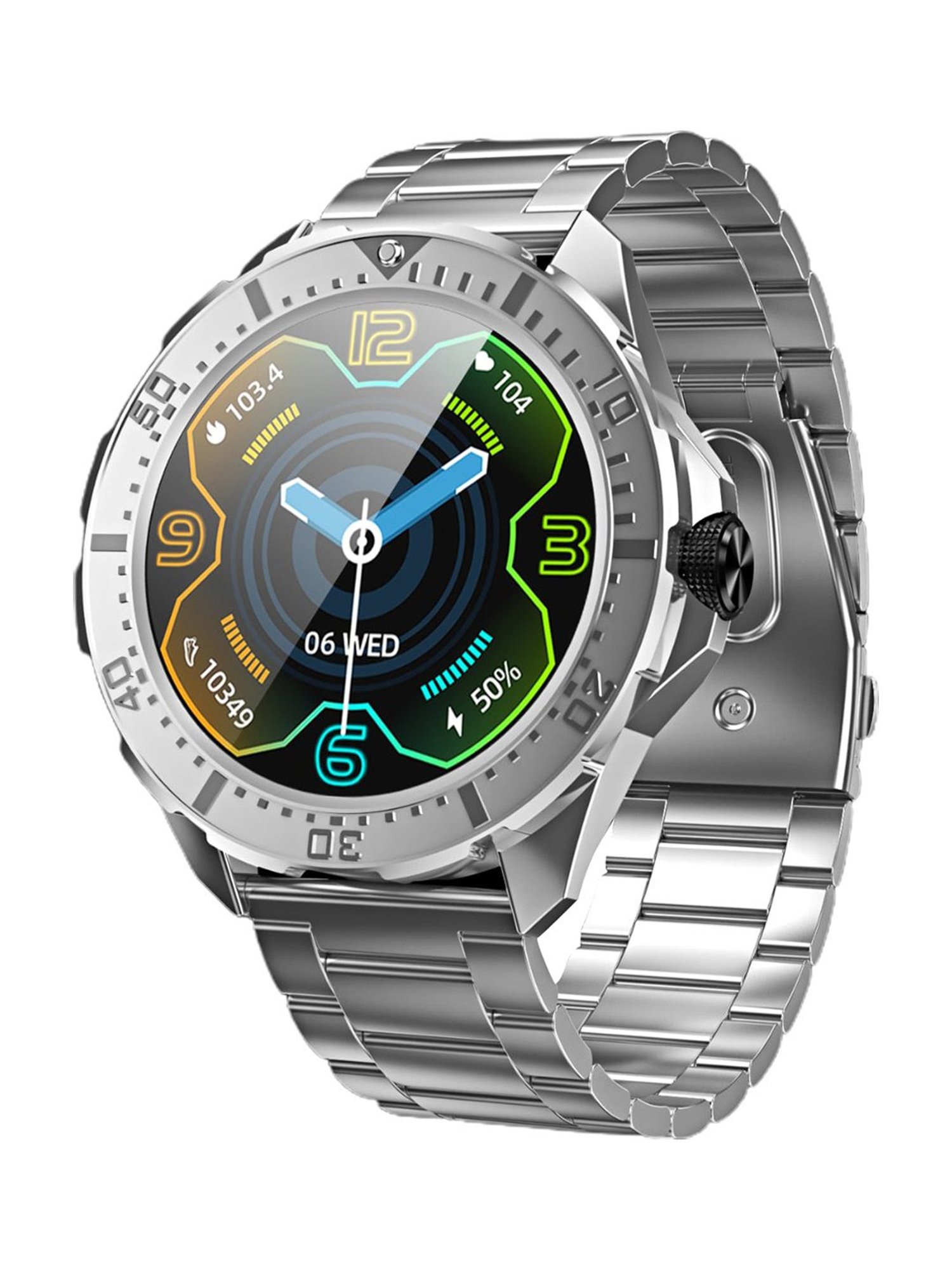 Minix Bond 1.32 inch Bluetooth Calling Smartwatch with 3 Interchangeable Watch Case & Strap (Black)