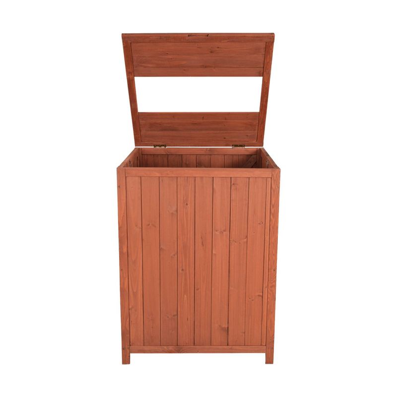 Patio Trash Receptacle - Brown - Leisure Season