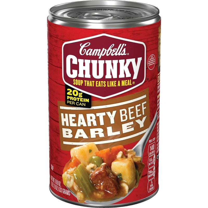 Campbell's Chunky Hearty Beef Barley Soup 19oz