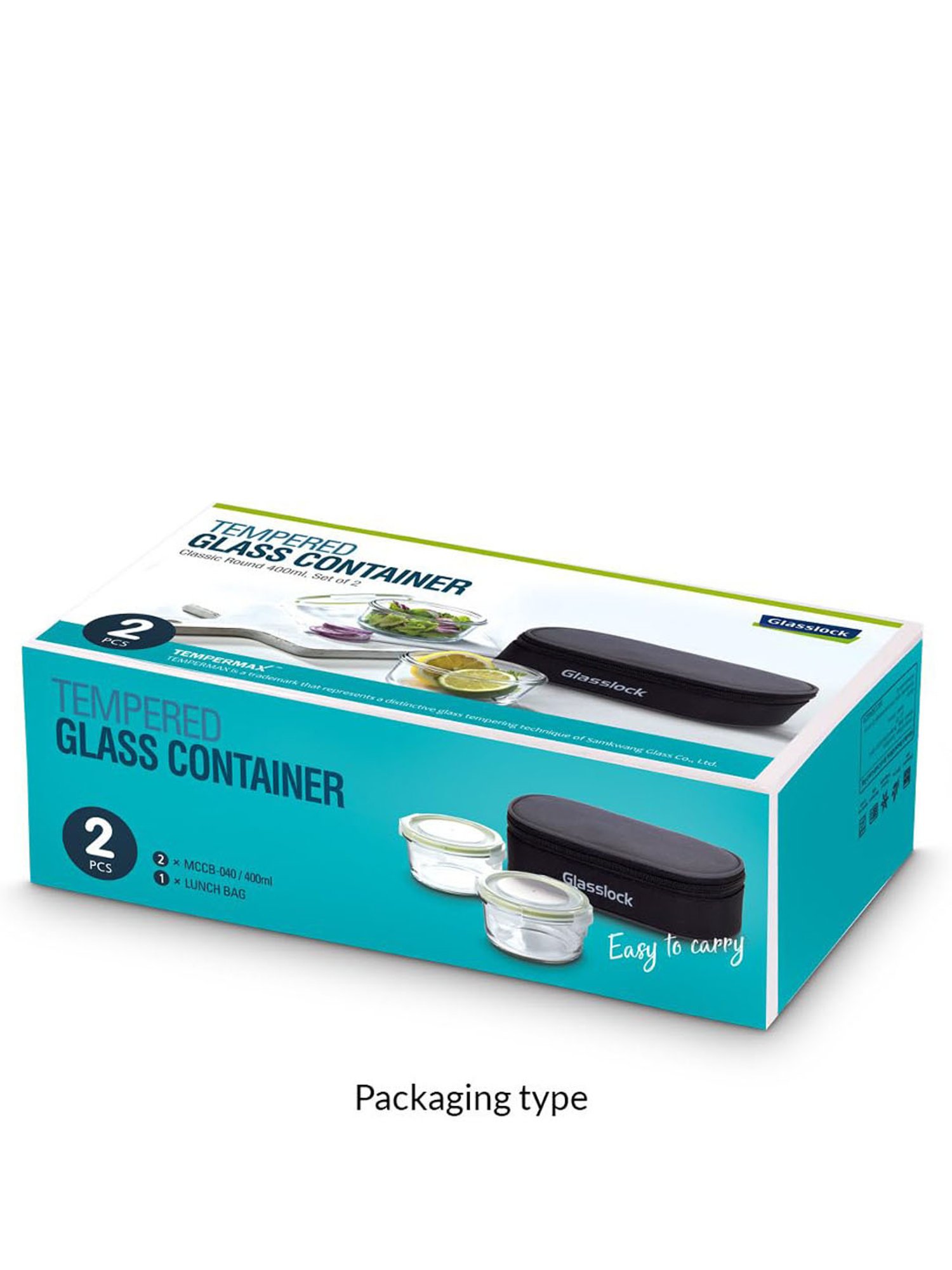 Glasslock Transparent Glass 400 ml Jars and Container