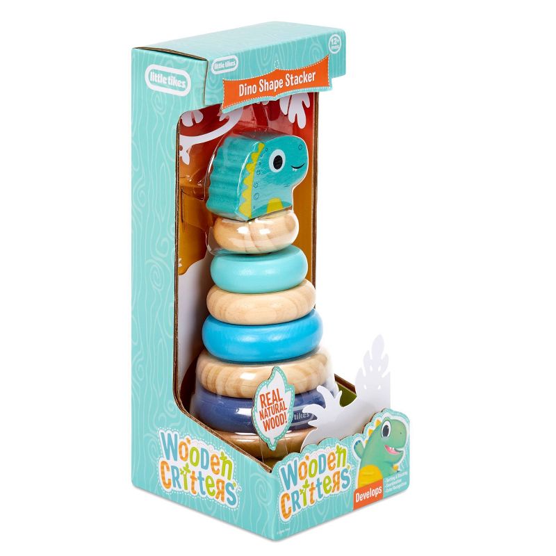 Wooden Critters Shape Stacker - Dino