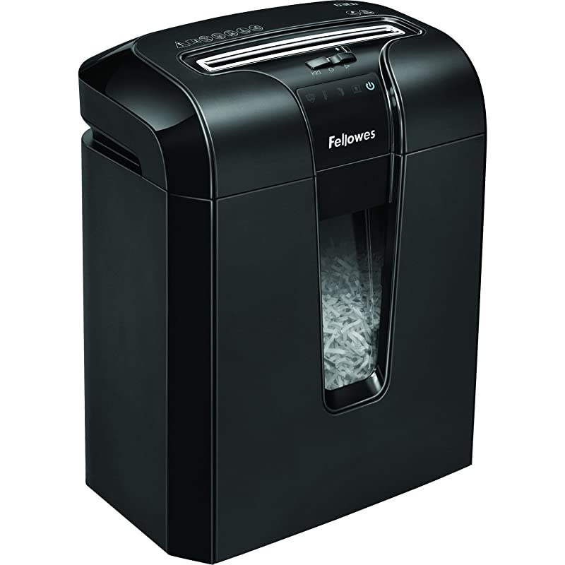 Powershred 63Cb 10Sheet CrossCut Paper and Credit Card Shredder with Jam Blocker Technology 4600001Black