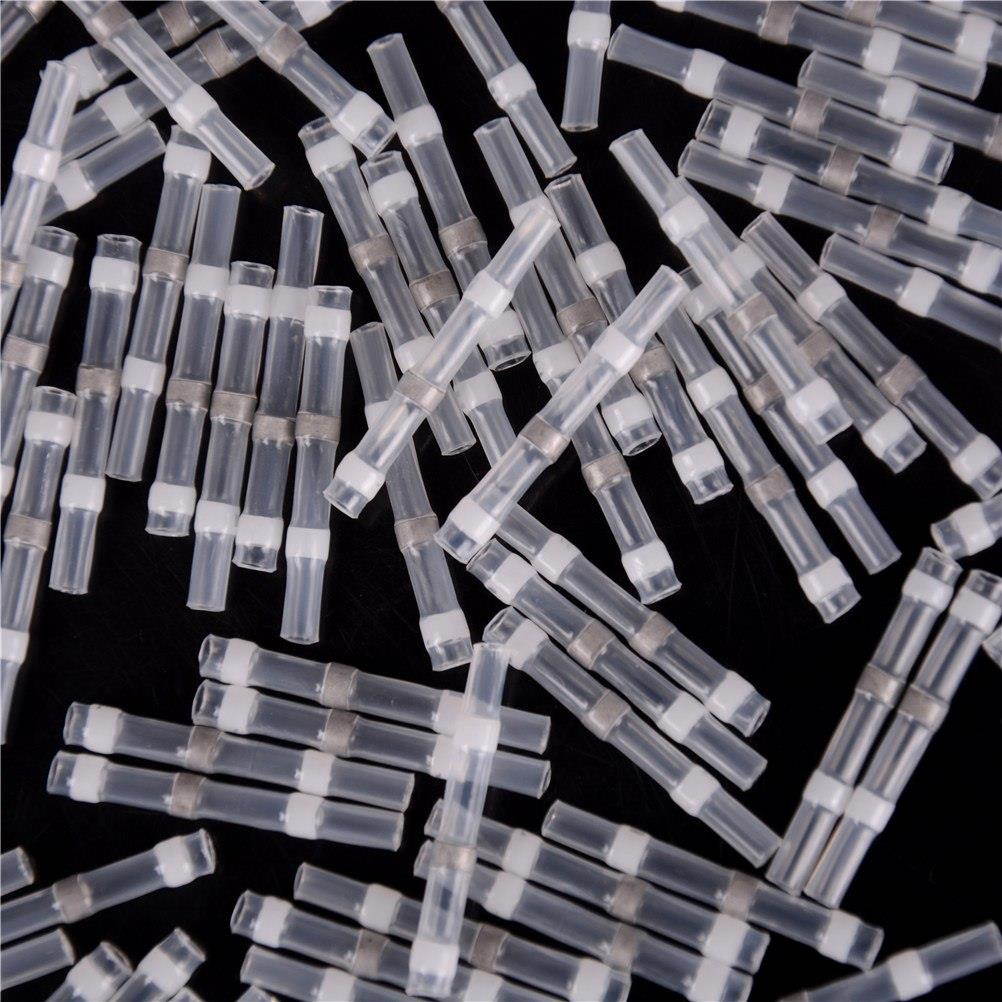 10pcs Heat Shrink Butt Splice Connector Solder Sleeve Seal Electrical Wire Crimp Connectors