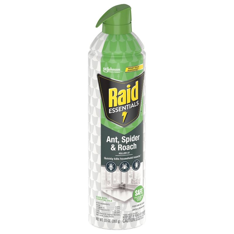 Raid Essentials Ant, Spider & Roach Killer 27 Aerosol - 10 oz
