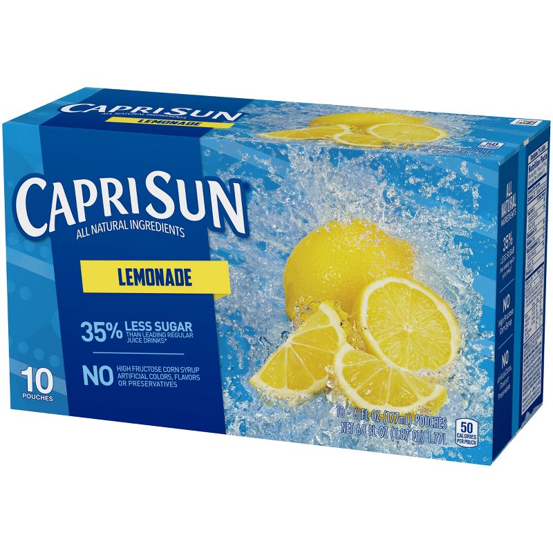 Capri Sun Lemonade Pack - 10pk/6 fl oz Pouches