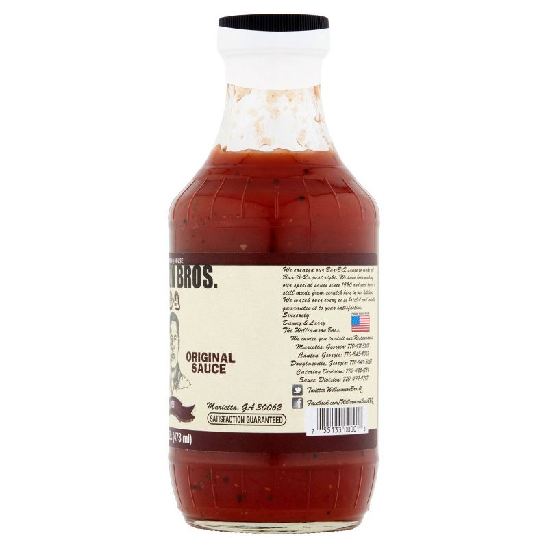 Williamson Bros. Bar-B-Q Original Sauce - 16 fl oz