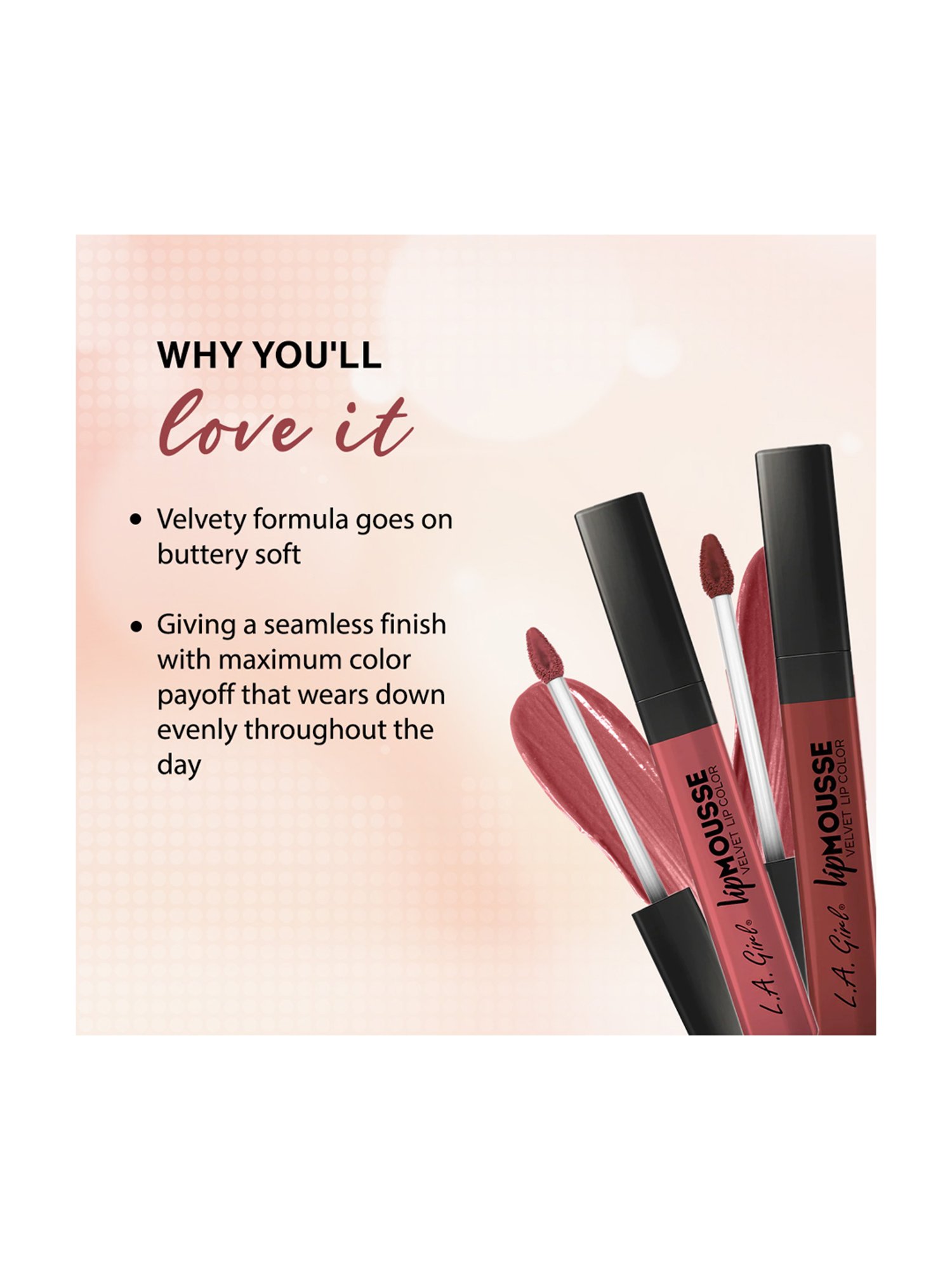 L.A. Girl Lip Mousse Velvet Lip Color BFF - 6 ml