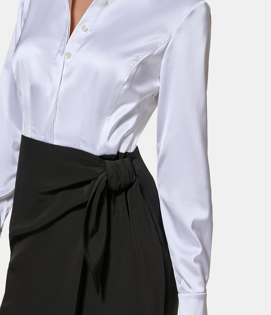 Calvin Klein Sleeveless Round Neck Button Front Sheath Dress