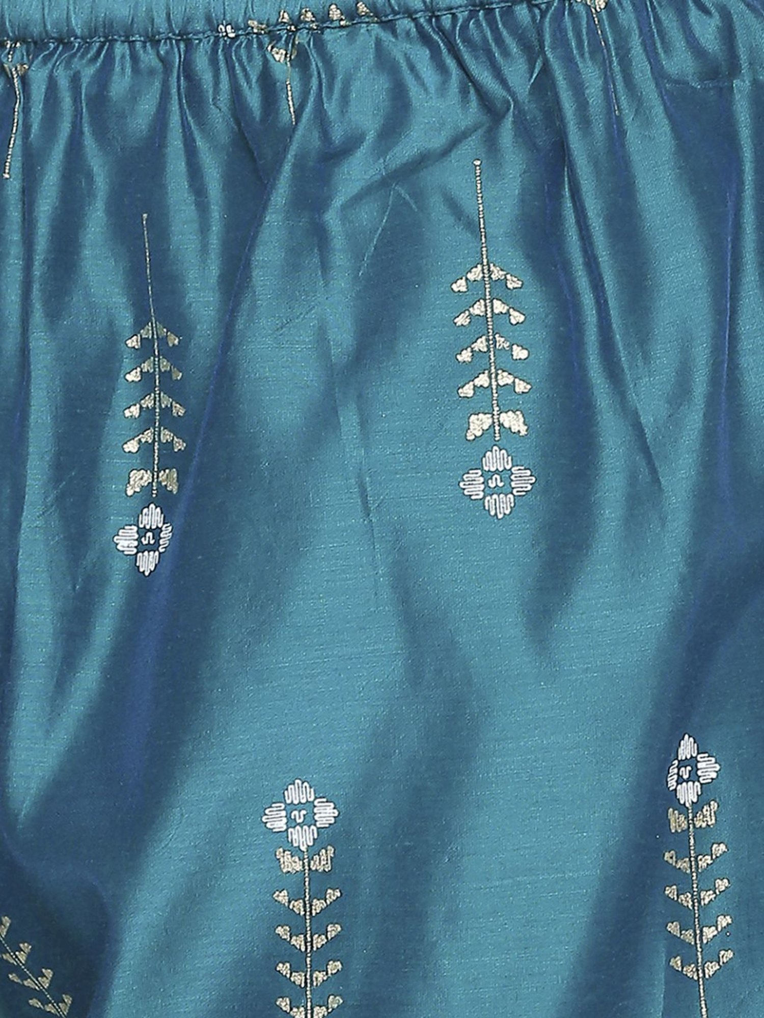 Saffron Threads Black Elasticated Palazzos