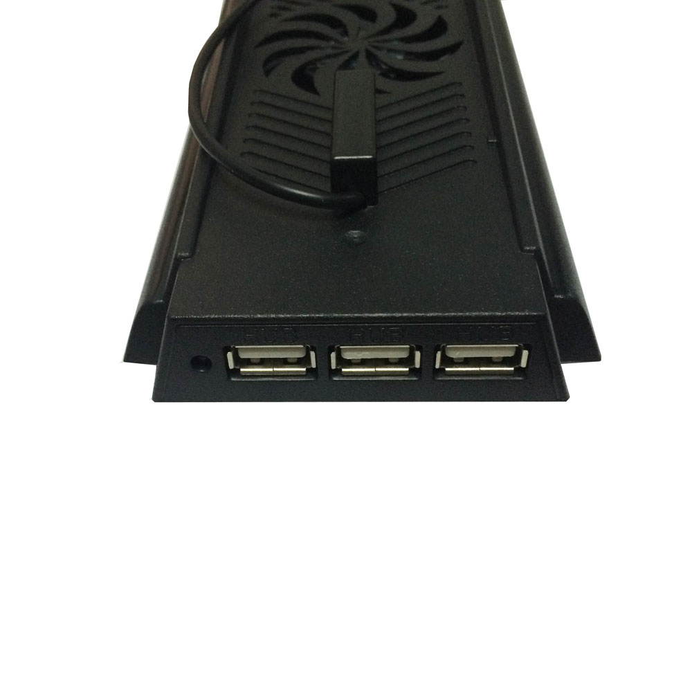 3 USB Port Hub Cooling Cooler Fans + Vertical Stand Holder for Sony PS4 Console