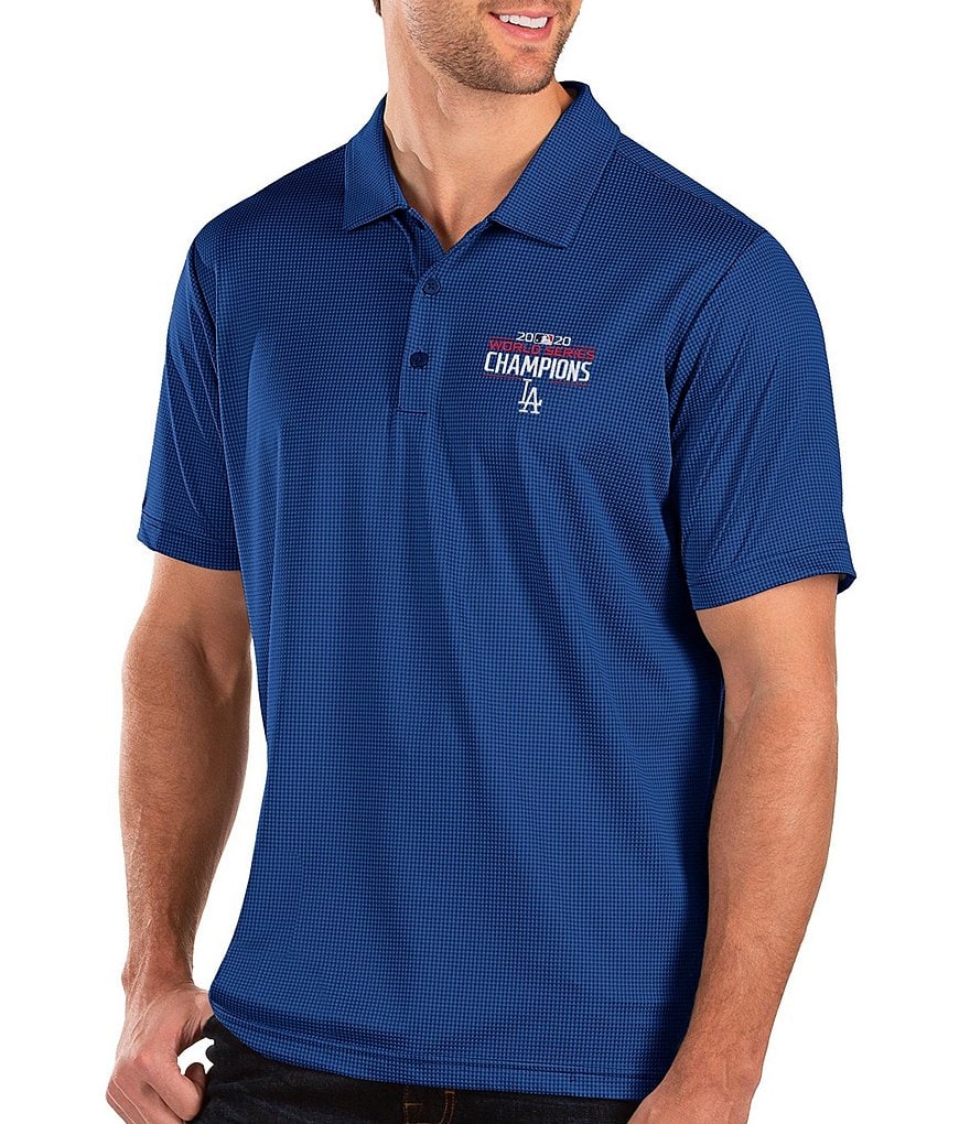 Antigua Los Angeles Dodgers 2020 MLB World Series Champions Balance Short-Sleeve Polo Shirt