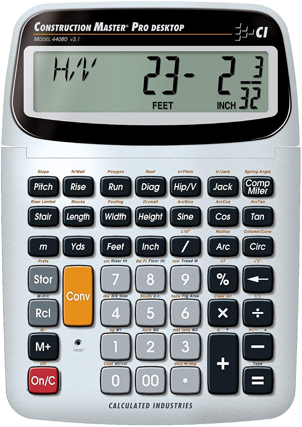 Desktop Construction Calculator CALCULATED INDUSTRIES 44080