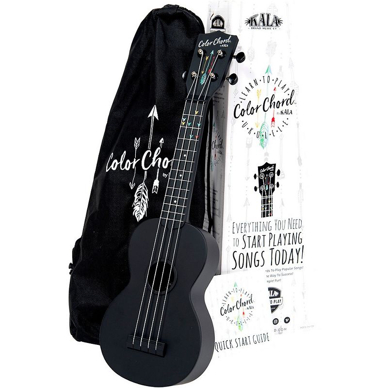 Kala Learn to Play Color Chord Ukulele Black