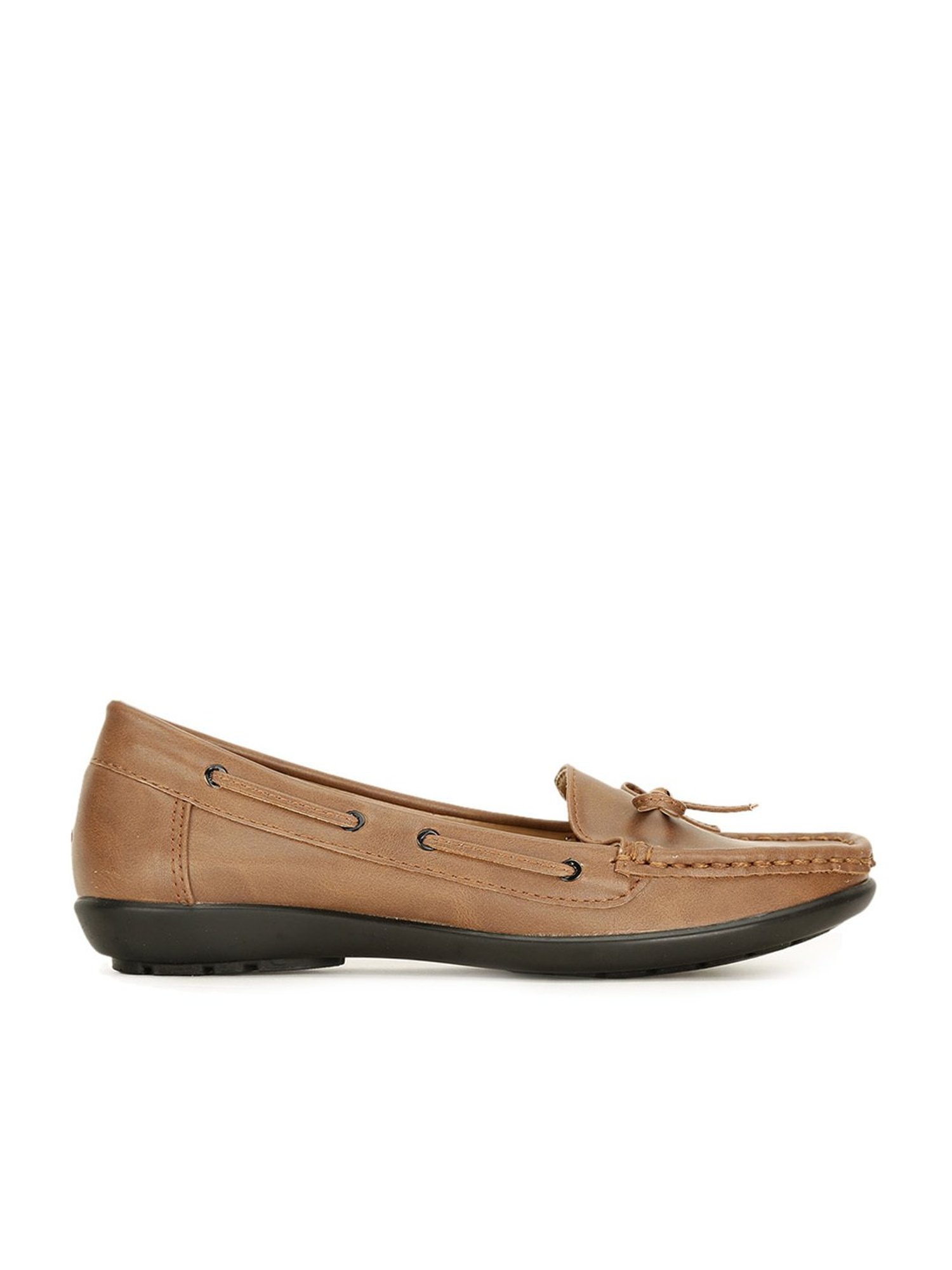 Bata Women's Brown Boat Shoes