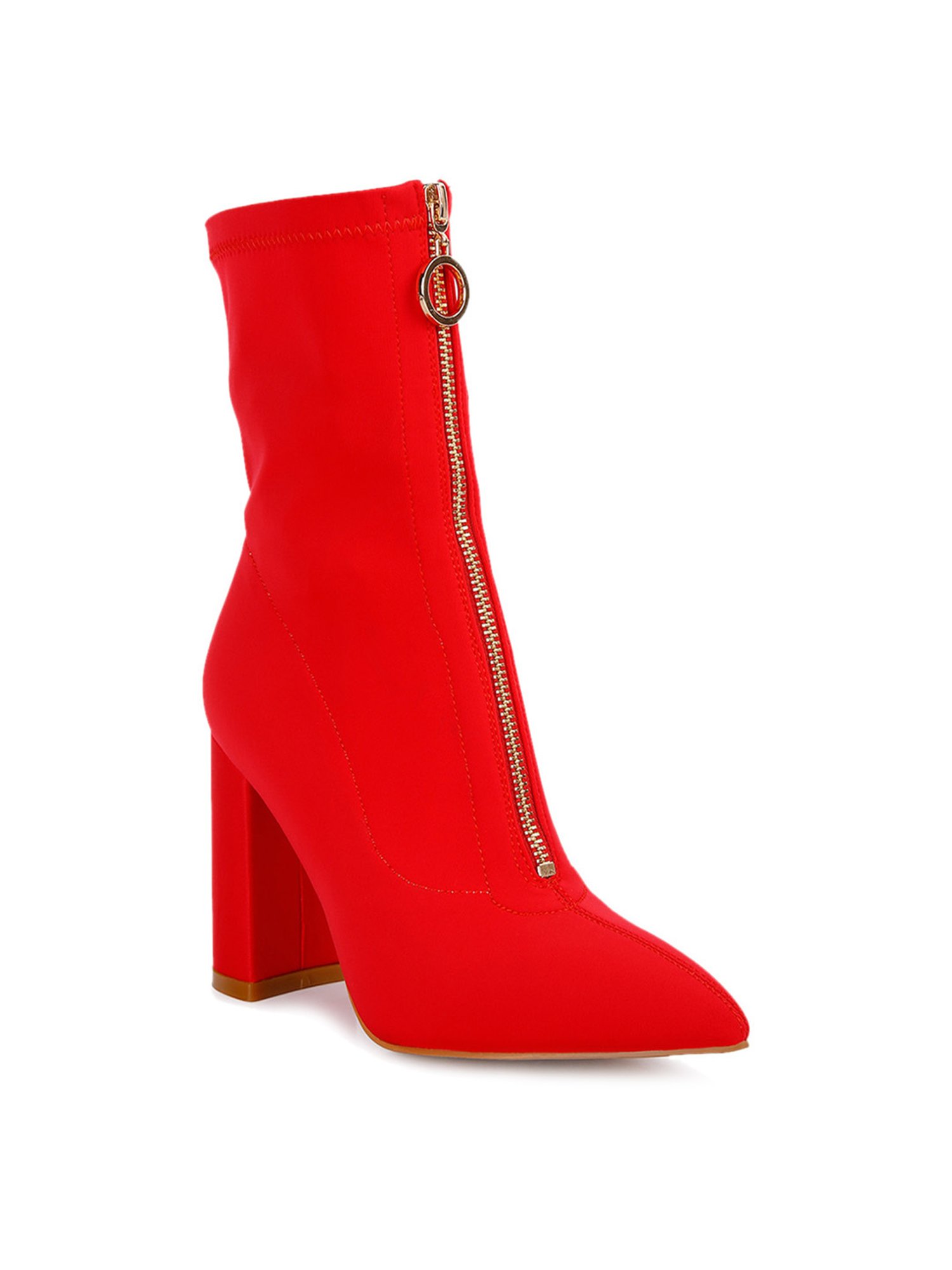 London Rag Women's Red Casual Booties