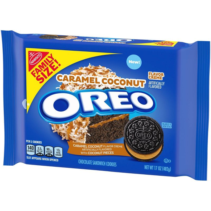 Oreo Family Size Caramel Coconut Sandwich Cookies - 17oz