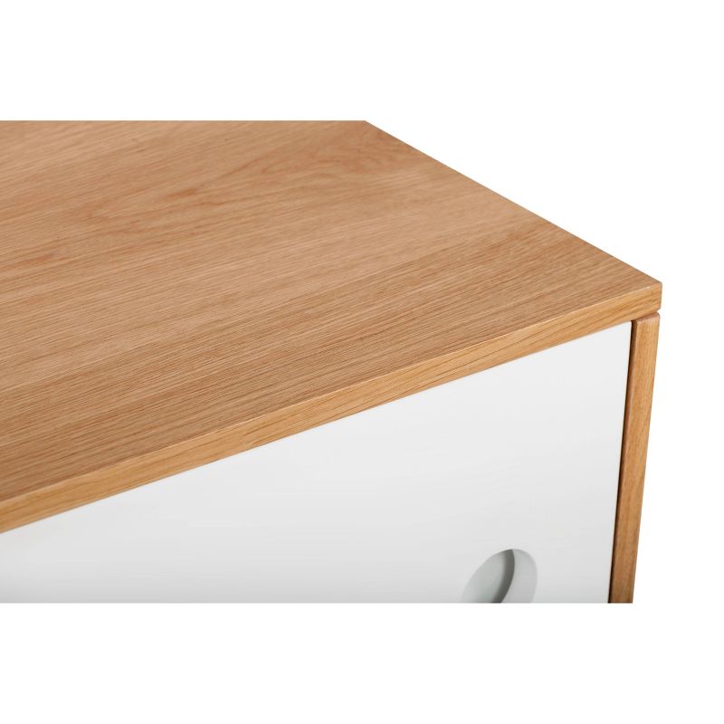 Abacus Storage Console Oak/White - Universal Expert