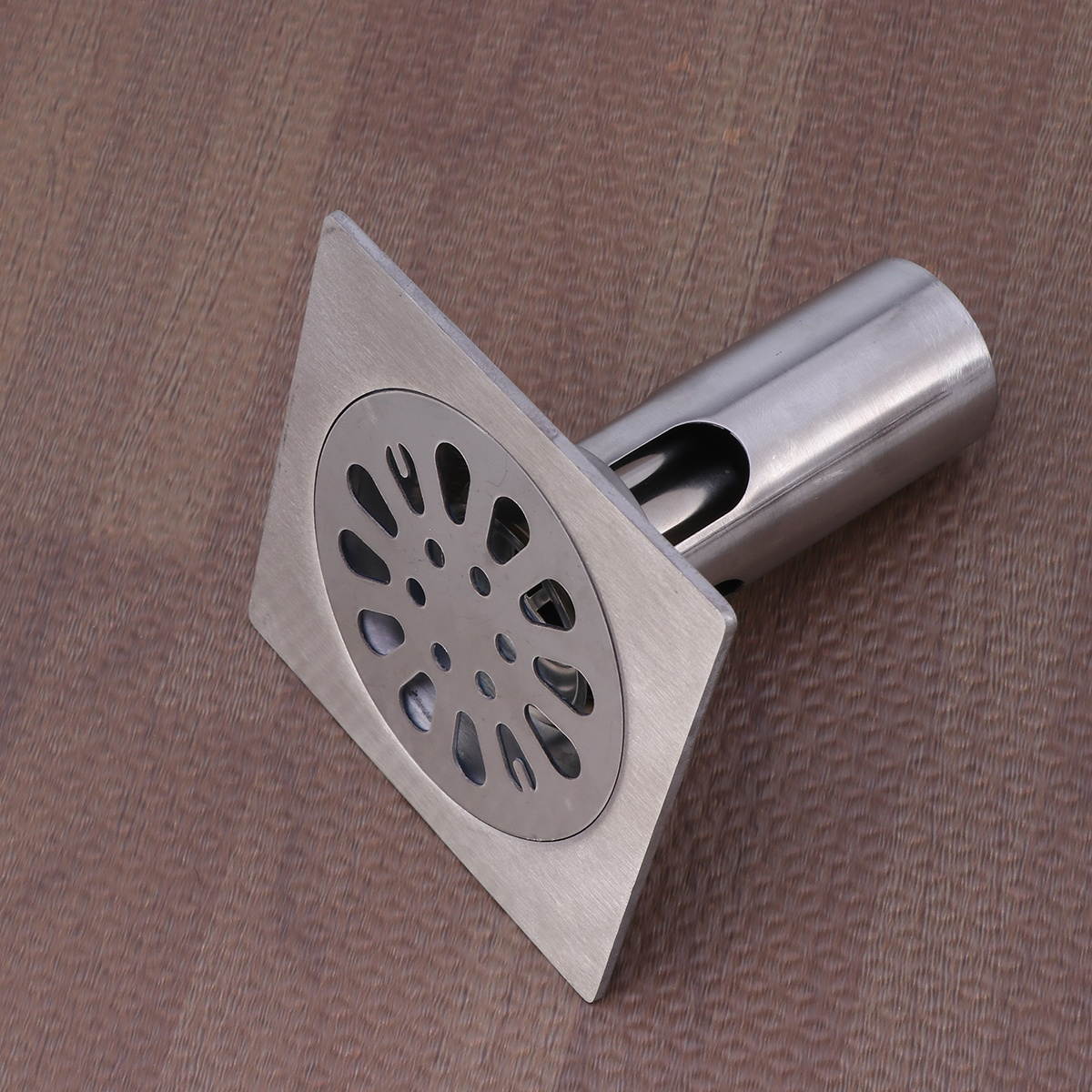 Fashion Bathroom Drain Cover Durable Stainless Steel Shower Drain Cap with Lid for Floor Laundry Kitchen Bathroom(Random Pattern)