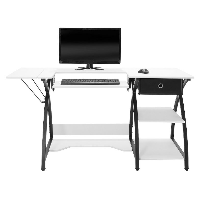 Sew Ready Comet Hobby And Sewing Desk Black/White - Studio Designs