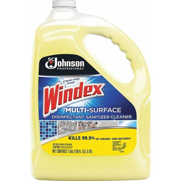 Glass and Multi-Surf Cleaner,1 gal.,PK4 WINDEX 682265