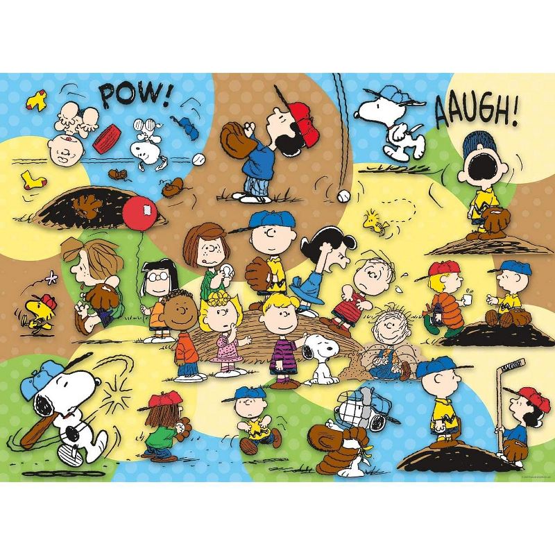 NMR Distribution Peanuts Baseball 500 Piece Jigsaw Puzzle