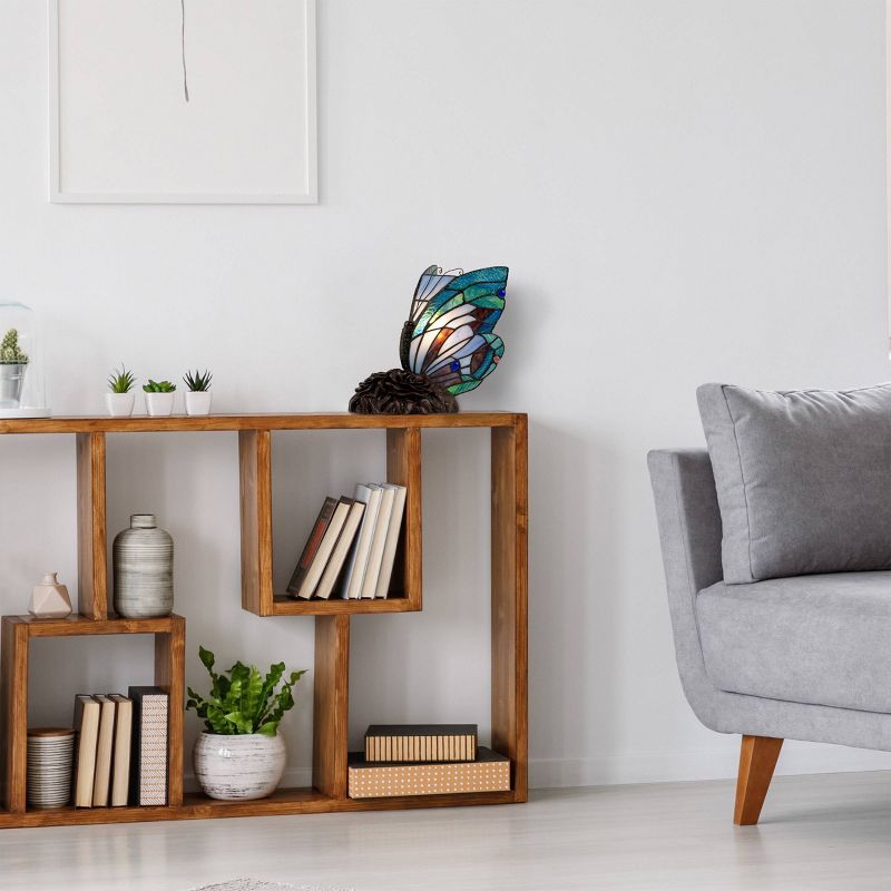 Tiffany Style Butterfly Lamp (Includes LED Light Bulb)