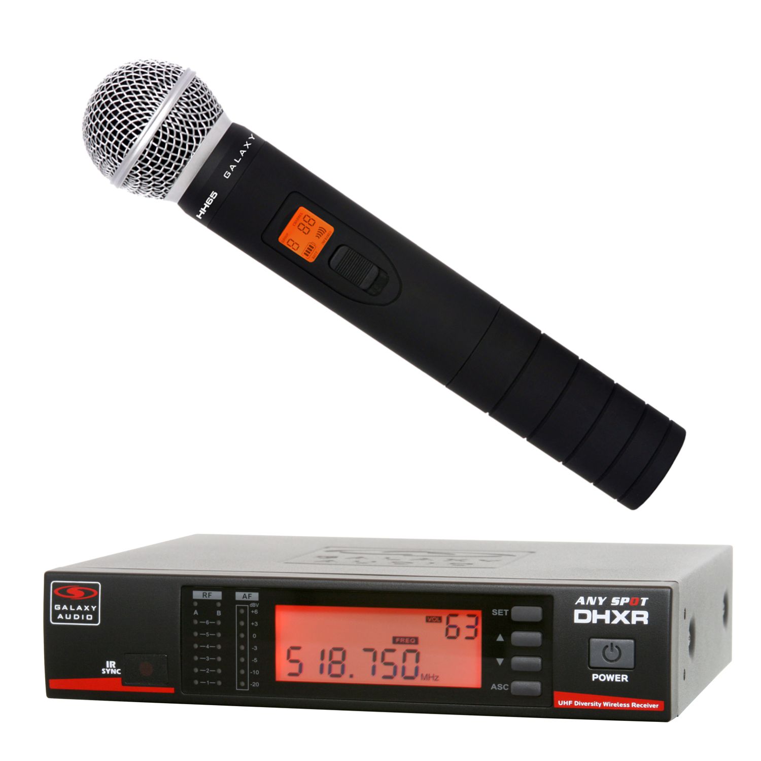 Galaxy Audio DHXR/HH65 Handheld Wireless Microphone System - D (584-607 MHz)