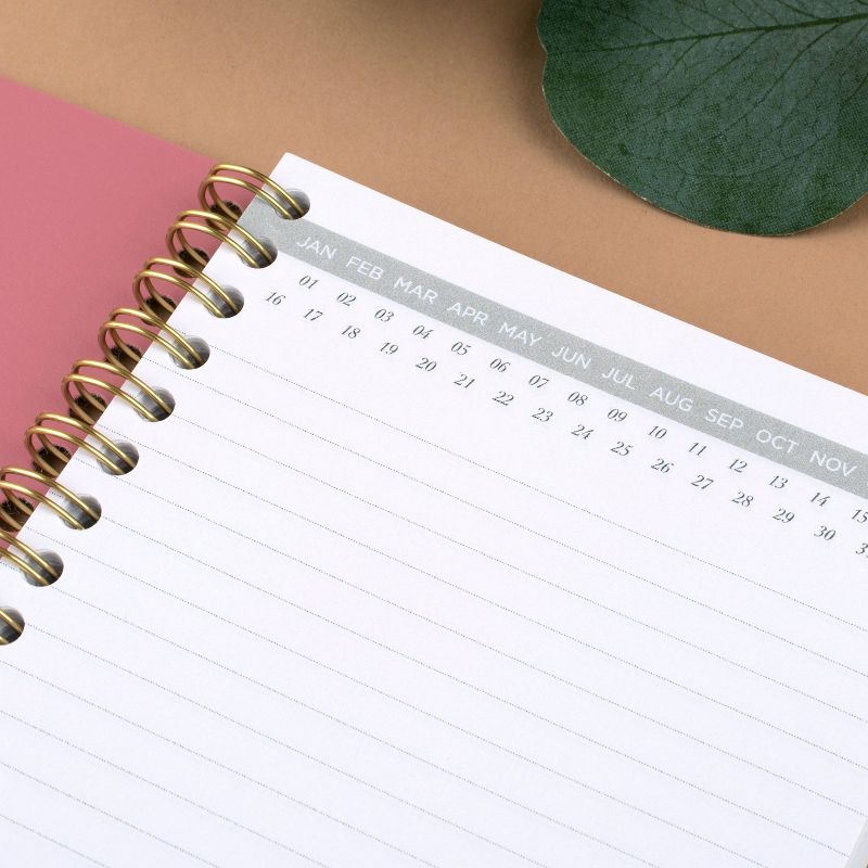 80 sheet 1 Subject Spiral Notebook Work Style Pocket Dark Pink - Cambridge