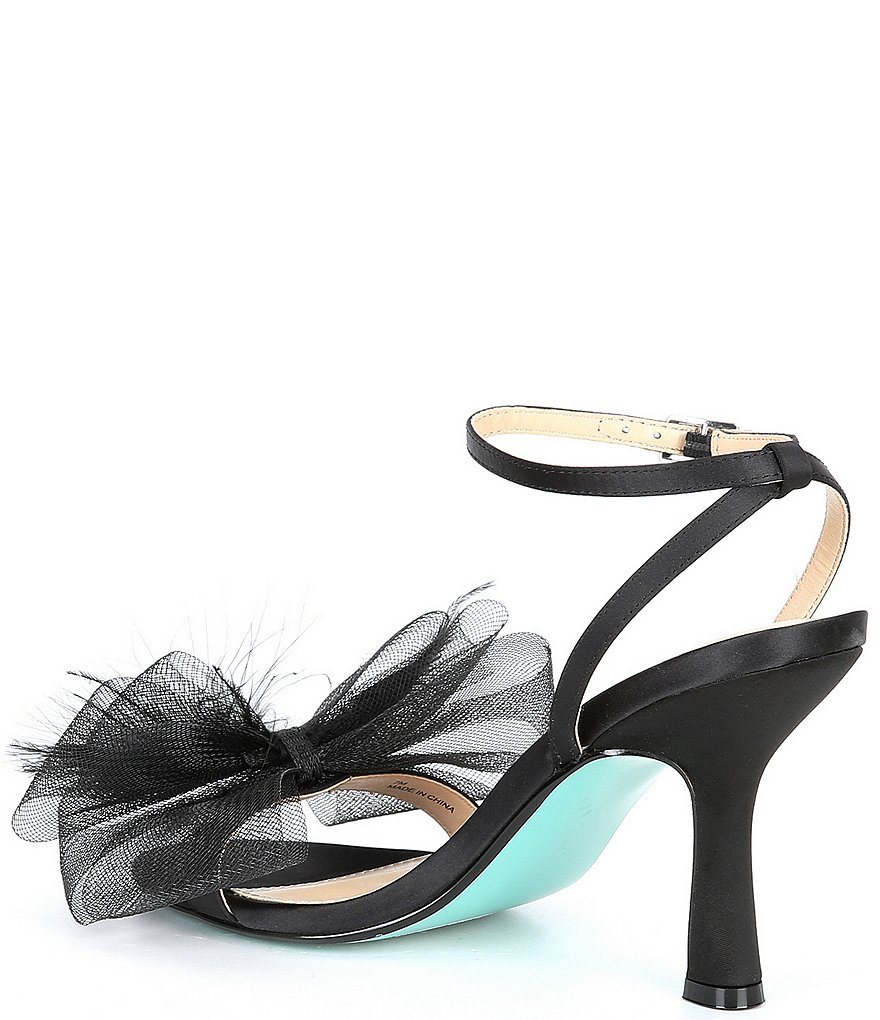 Blue by Betsey Johnson Lylla Feather Bow Dress Sandals
