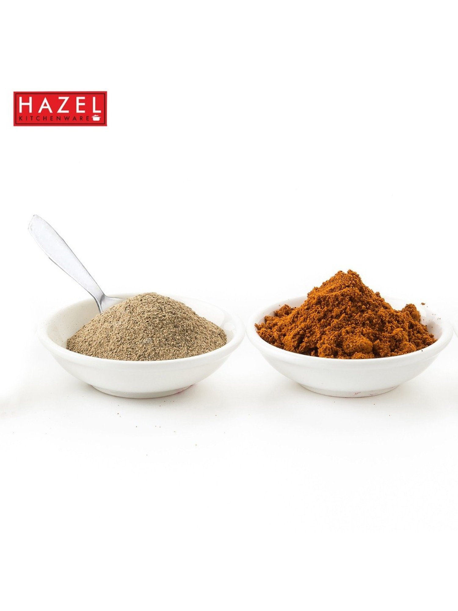 HAZEL Silver Stainless Steel Spice Box Mini Spoons - Set of 12