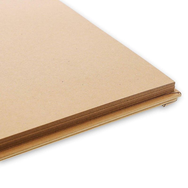 Paper Junkie Hardcover Kraft Blank Page Scrapbook Photo Album, 40 Sheets, 12 X 12 inches