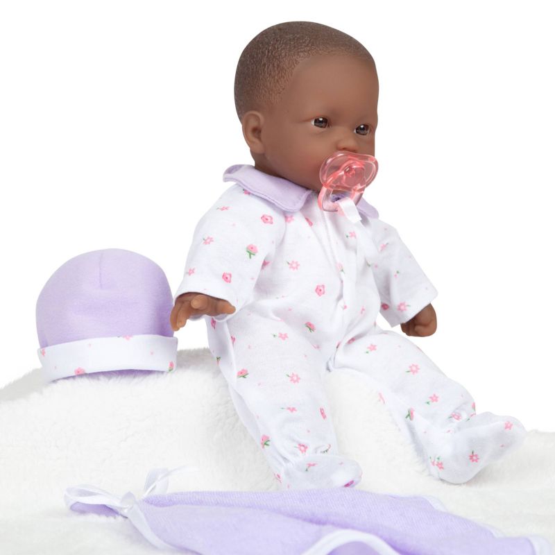 JC Toys La Baby 11" Baby Doll - Purple Outfit