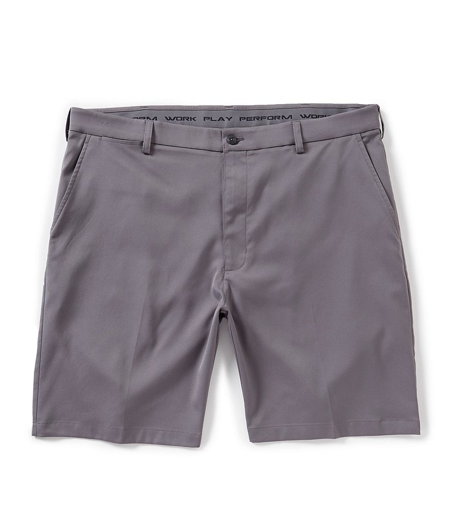 Roundtree & Yorke Active Waist 9#double; Inseam Performance Shorts