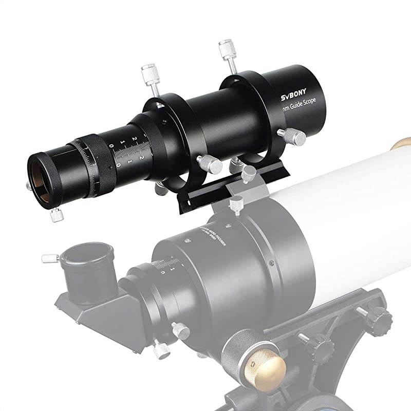 SV106 Guide Scope with Helical Focuser Finder and Guide Scope MultiUse for Astronomical Telescope 50mm