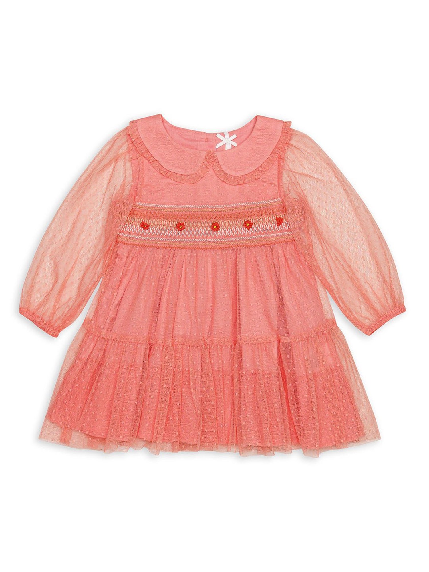 Pink Chick Kids Navy Solid Party Gowns