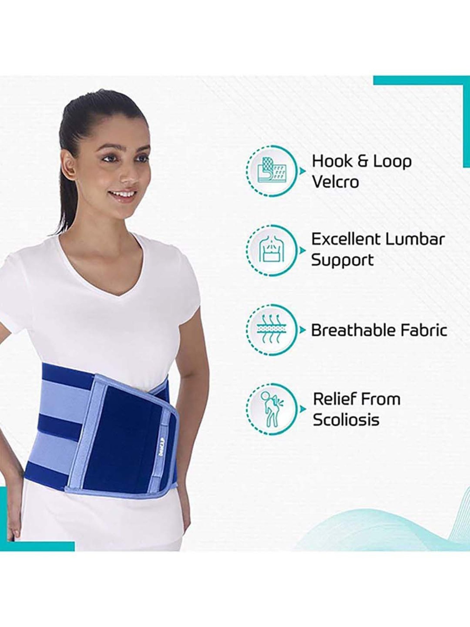 beatXP Abdominal Support Belt - XLarge (Blue)