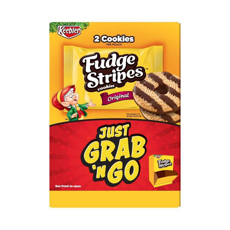 Keebler Fudge Stripes Original Just Grab n' Go Cookies - 18ct