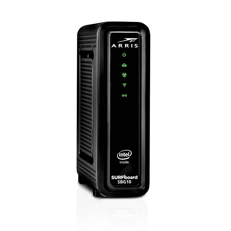 SURFboard SBG10 DOCSIS 3.0 Cable Modem & AC1600 Dual Band Wi-Fi Router, Approved for Cox, Spectrum, Xfinity & others (black)