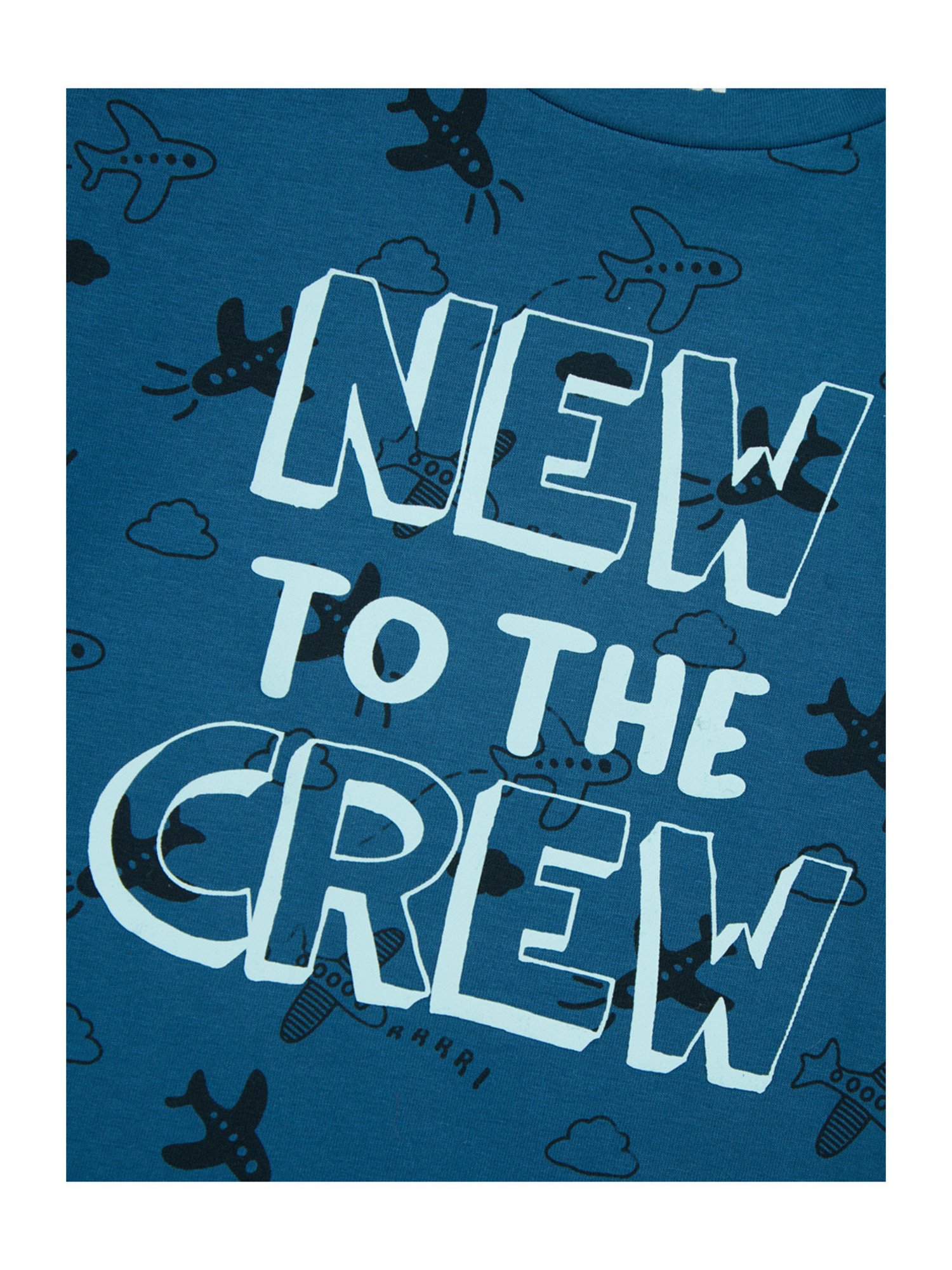 GJ baby Blue Printed T-Shirt