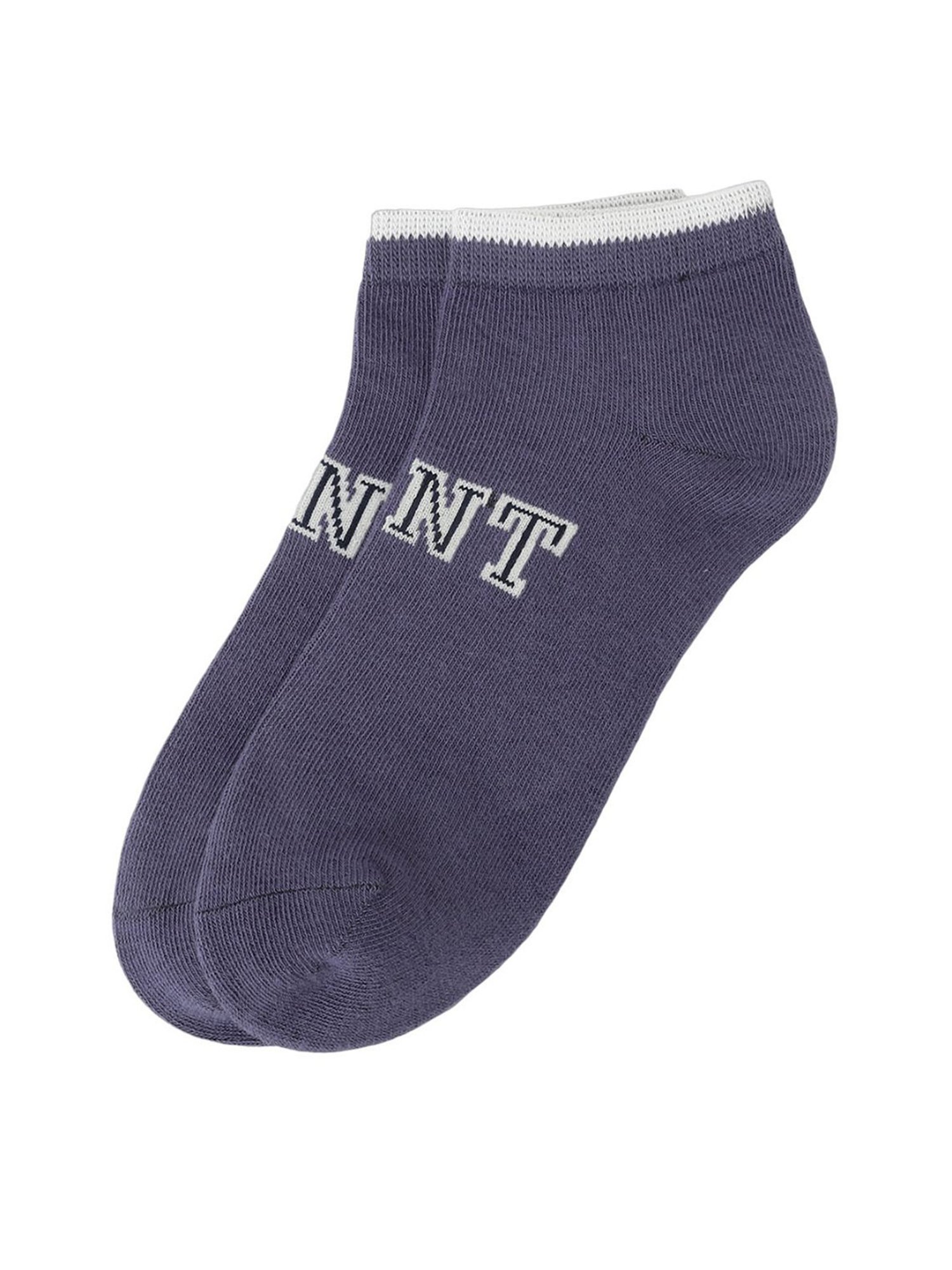 Gant Ankle Length Multicolor Cotton Solid Large Socks - Pack of 5