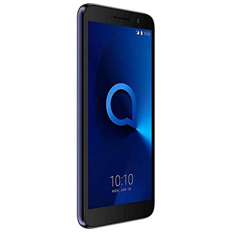 Alcatel 1 (16GB) 5.0" Full View Display, Removable Battery, FM Radio, Dual SIM GSM Unlocked US  and  Global 4G LTE International Version 5033E (Bluish Black) (5033E)