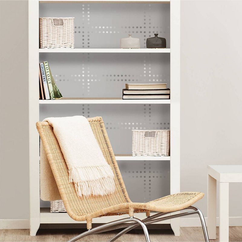 NuWallpaper Tailored Peel & Stick Wallpaper Silver