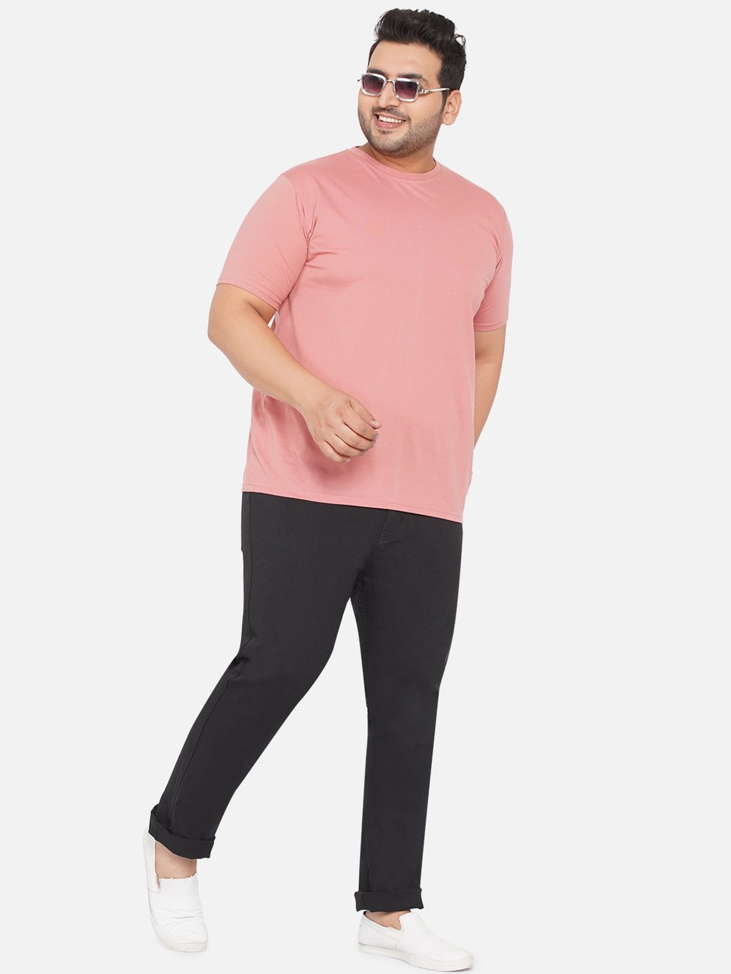 John Pride Black Regular Fit Plus Size Jeans